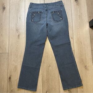 Y2K Christopher & Banks Mid-Rise Straight Leg Denim Jeans Size 8 Classic Core
